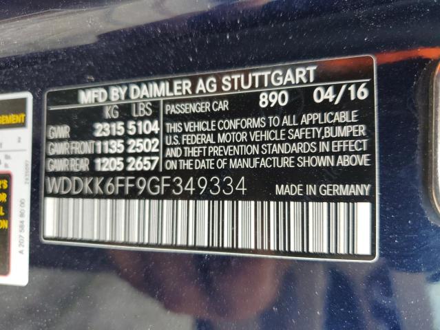 Photo 12 VIN: WDDKK6FF9GF349334 - MERCEDES-BENZ E 400 