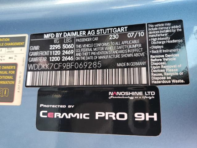 Photo 11 VIN: WDDKK7CF9BF069285 - MERCEDES-BENZ E 550 