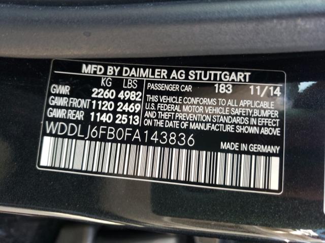 Photo 9 VIN: WDDLJ6FB0FA143836 - MERCEDES-BENZ CLS 400 