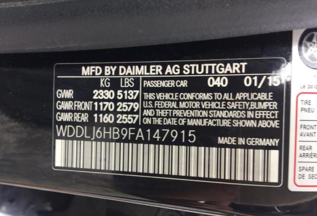 Photo 9 VIN: WDDLJ6HB9FA147915 - MERCEDES-BENZ CLS 400 4M 