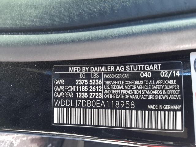 Photo 9 VIN: WDDLJ7DB0EA118958 - MERCEDES-BENZ CLS 550 