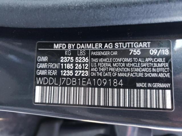 Photo 9 VIN: WDDLJ7DB1EA109184 - MERCEDES-BENZ CLS 550 