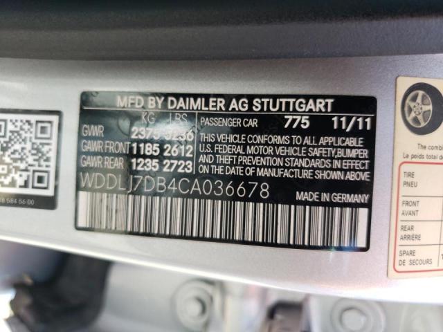 Photo 11 VIN: WDDLJ7DB4CA036678 - MERCEDES-BENZ CLS-CLASS 