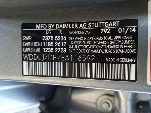 Photo 9 VIN: WDDLJ7DB7EA116592 - MERCEDES-BENZ CLS 550 