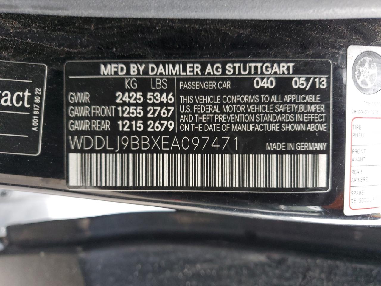 Photo 11 VIN: WDDLJ9BBXEA097471 - MERCEDES-BENZ CLS-KLASSE 