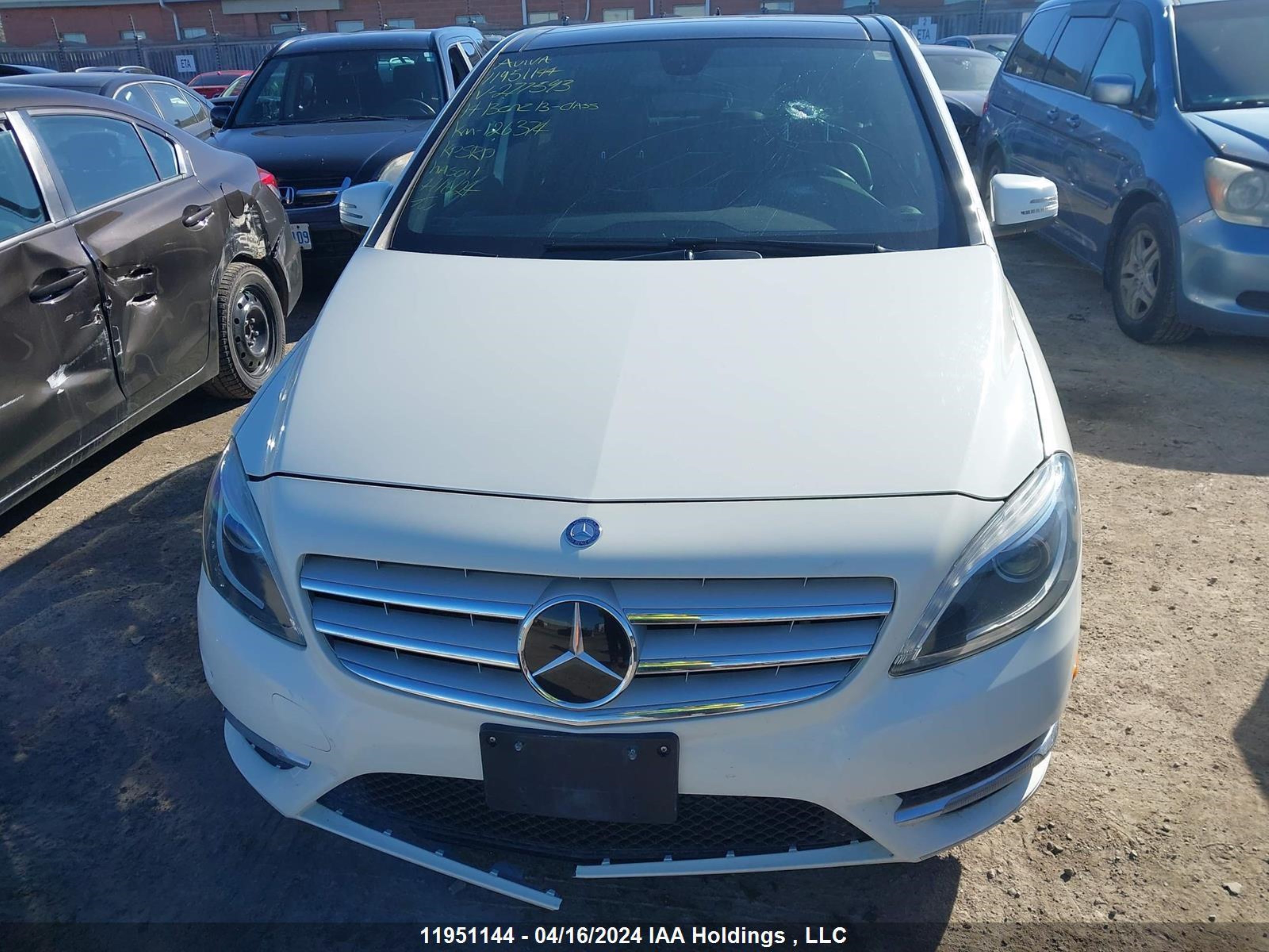 Photo 5 VIN: WDDMH4EB6EJ277593 - MERCEDES-BENZ B-KLASSE 