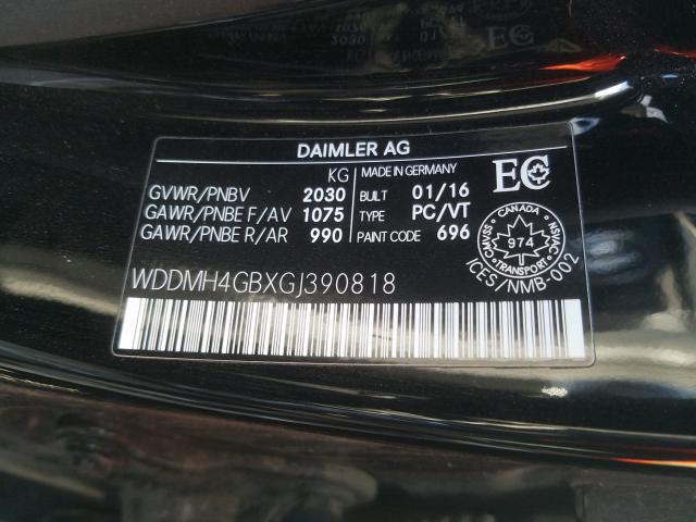 Photo 9 VIN: WDDMH4GBXGJ390818 - MERCEDES-BENZ B 250 4MAT 