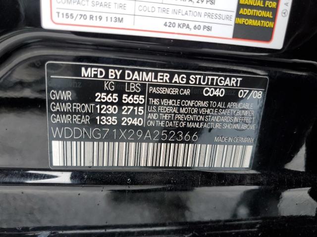 Photo 11 VIN: WDDNG71X29A252366 - MERCEDES-BENZ S-CLASS 