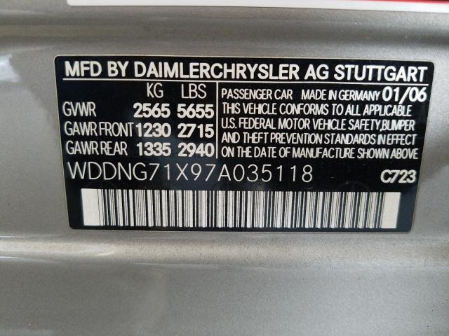 Photo 9 VIN: WDDNG71X97A035118 - MERCEDES-BENZ S 550 