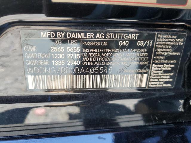 Photo 11 VIN: WDDNG7BB0BA405545 - MERCEDES-BENZ S-CLASS 