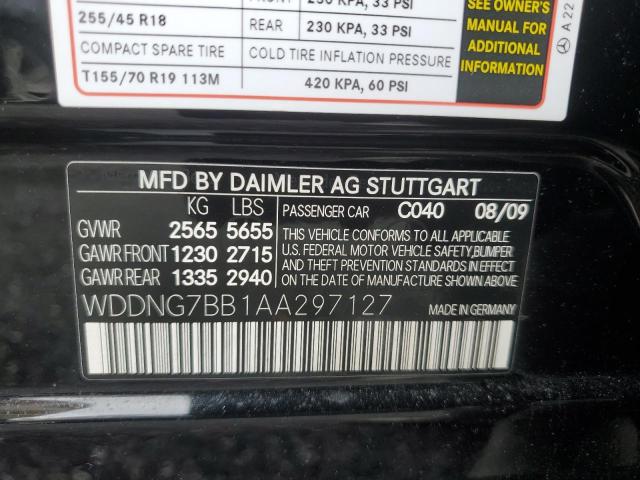 Photo 12 VIN: WDDNG7BB1AA297127 - MERCEDES-BENZ S-CLASS 