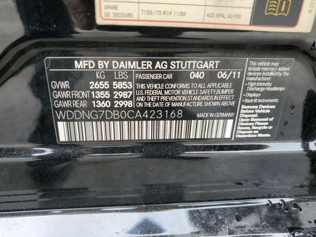 Photo 12 VIN: WDDNG7DB0CA423168 - MERCEDES-BENZ S 550 