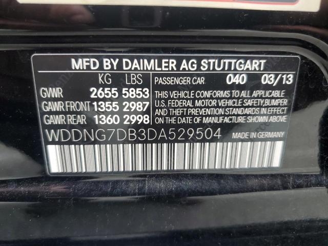 Photo 11 VIN: WDDNG7DB3DA529504 - MERCEDES-BENZ S-CLASS 