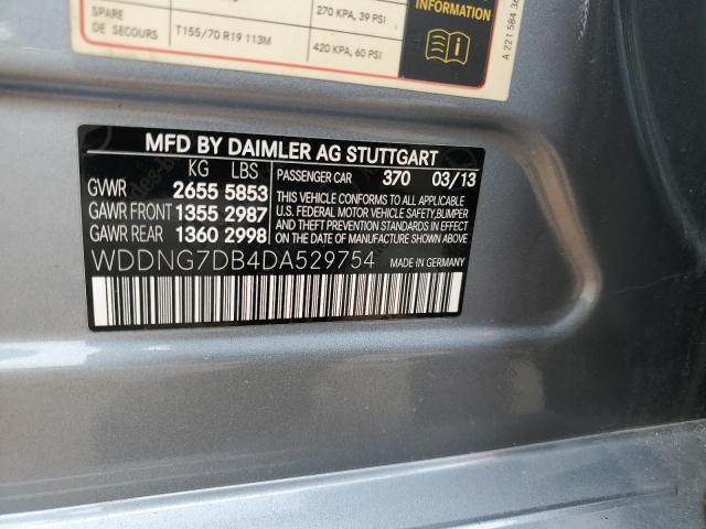 Photo 11 VIN: WDDNG7DB4DA529754 - MERCEDES-BENZ S 550 