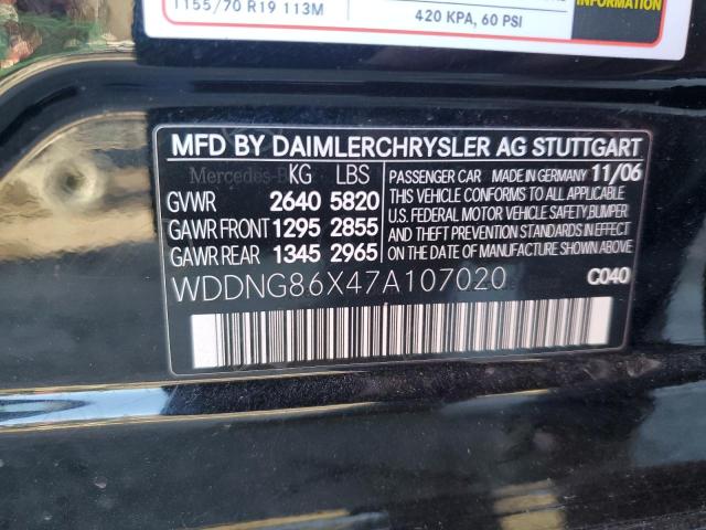 Photo 11 VIN: WDDNG86X47A107020 - MERCEDES-BENZ S 550 4MAT 