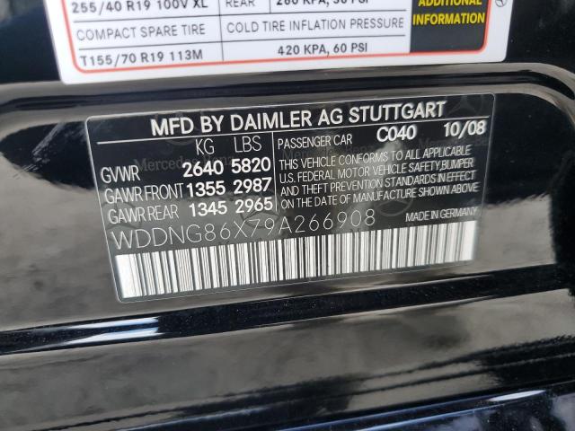 Photo 11 VIN: WDDNG86X79A266908 - MERCEDES-BENZ S-CLASS 