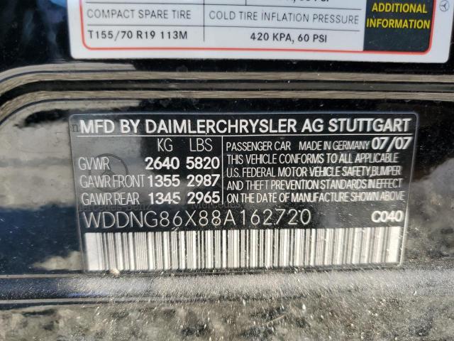 Photo 12 VIN: WDDNG86X88A162720 - MERCEDES-BENZ S 550 4MAT 