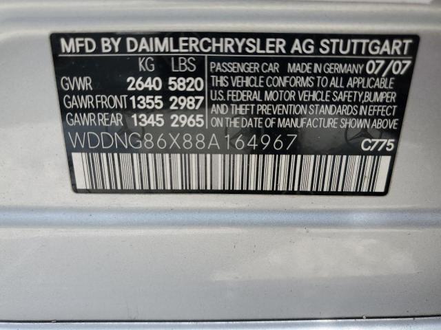 Photo 11 VIN: WDDNG86X88A164967 - MERCEDES-BENZ S-CLASS 