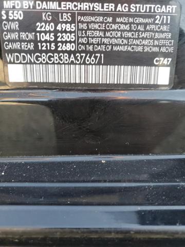 Photo 11 VIN: WDDNG8GB3BA376671 - MERCEDES-BENZ S 550 4MAT 