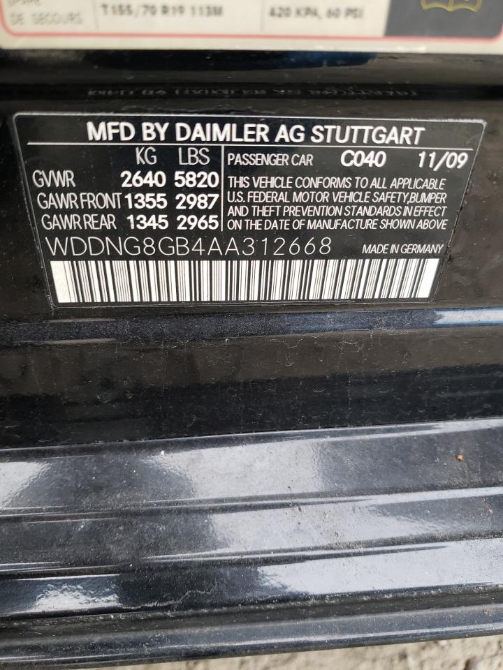 Photo 11 VIN: WDDNG8GB4AA312668 - MERCEDES-BENZ S-KLASSE 