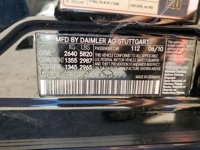 Photo 11 VIN: WDDNG8GB9AA349599 - MERCEDES-BENZ S 550 4MAT 