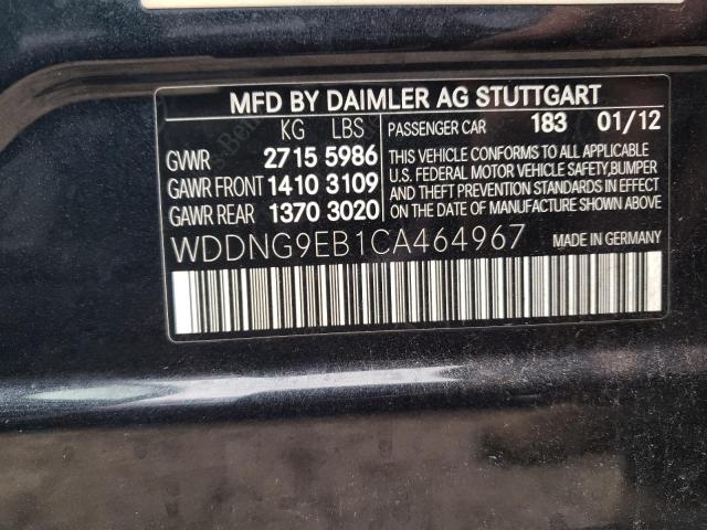 Photo 11 VIN: WDDNG9EB1CA464967 - MERCEDES-BENZ S-CLASS 