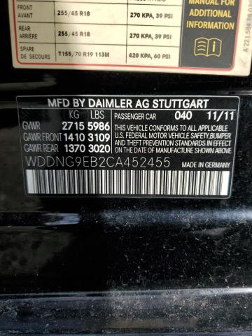 Photo 11 VIN: WDDNG9EB2CA452455 - MERCEDES-BENZ S-CLASS 