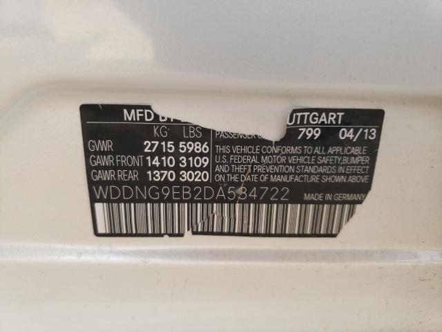 Photo 11 VIN: WDDNG9EB2DA534722 - MERCEDES-BENZ S 550 4MAT 