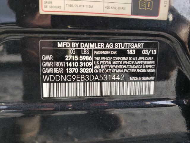 Photo 11 VIN: WDDNG9EB3DA531442 - MERCEDES-BENZ S-CLASS 