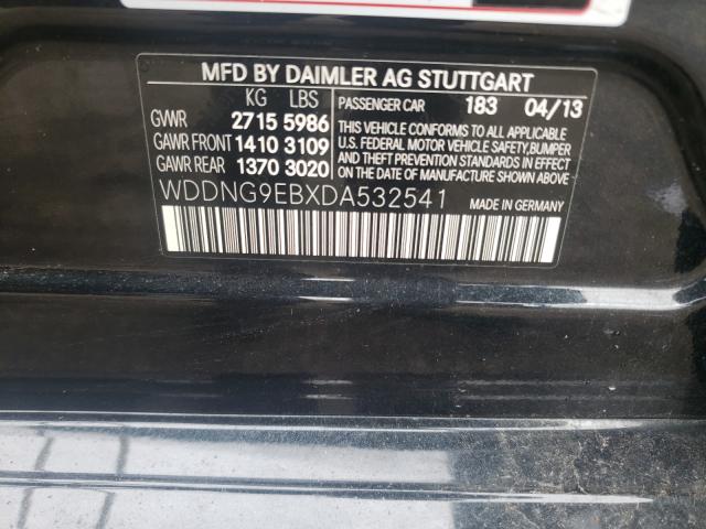 Photo 9 VIN: WDDNG9EBXDA532541 - MERCEDES-BENZ S 550 4MAT 