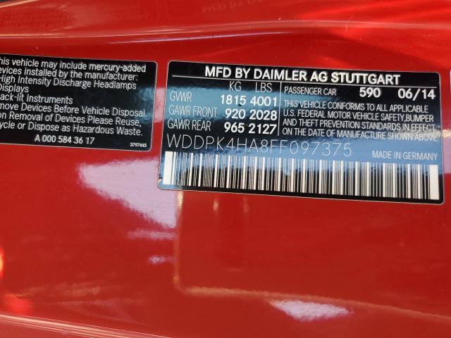 Photo 9 VIN: WDDPK4HA8FF097375 - MERCEDES-BENZ SLK 250 