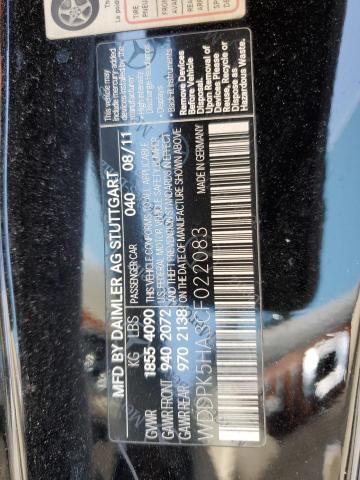 Photo 11 VIN: WDDPK5HA3CF022083 - MERCEDES-BENZ SLK 350 