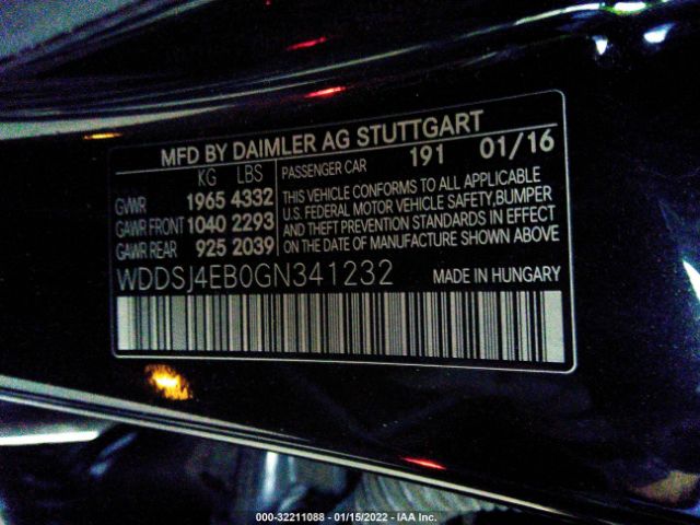 Photo 8 VIN: WDDSJ4EB0GN341232 - MERCEDES-BENZ CLA 