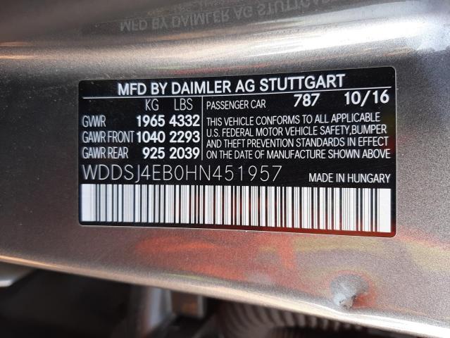 Photo 11 VIN: WDDSJ4EB0HN451957 - MERCEDES-BENZ CLA 250 