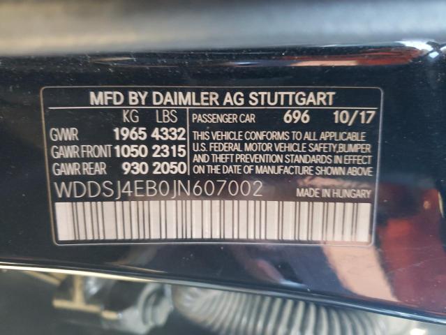 Photo 11 VIN: WDDSJ4EB0JN607002 - MERCEDES-BENZ CLA 250 