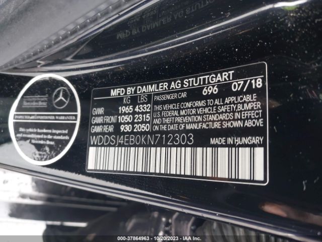 Photo 8 VIN: WDDSJ4EB0KN712303 - MERCEDES-BENZ CLA 250 