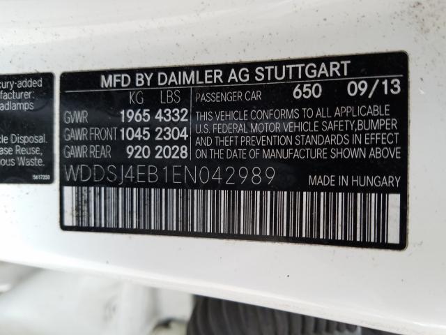 Photo 9 VIN: WDDSJ4EB1EN042989 - MERCEDES-BENZ CLA 250 