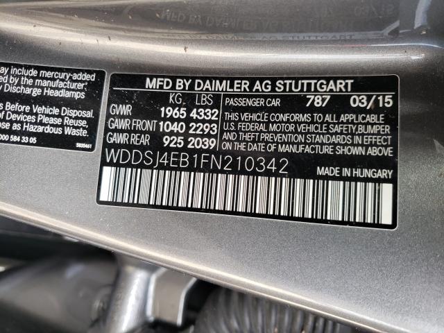 Photo 9 VIN: WDDSJ4EB1FN210342 - MERCEDES-BENZ CLA 250 