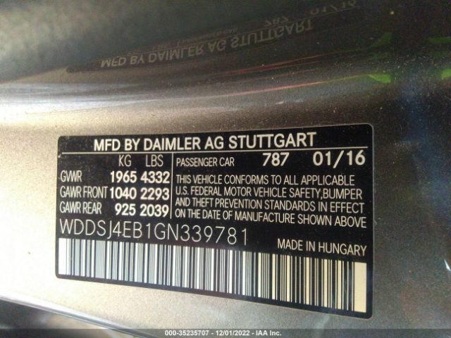 Photo 8 VIN: WDDSJ4EB1GN339781 - MERCEDES-BENZ CLA 250 