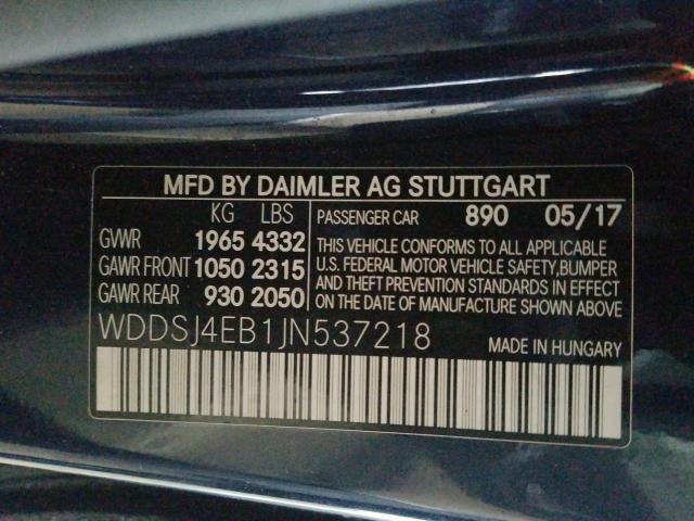 Photo 9 VIN: WDDSJ4EB1JN537218 - MERCEDES-BENZ CLA 250 