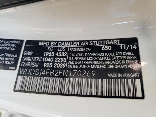 Photo 9 VIN: WDDSJ4EB2FN170269 - MERCEDES-BENZ CLA 250 