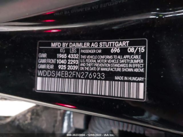 Photo 8 VIN: WDDSJ4EB2FN276933 - MERCEDES-BENZ CLA 250 