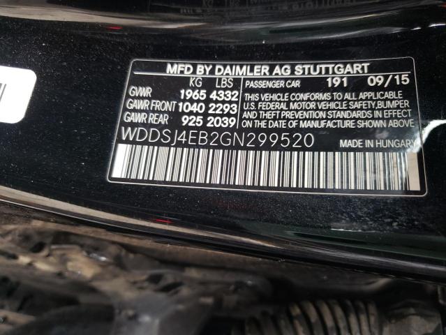 Photo 9 VIN: WDDSJ4EB2GN299520 - MERCEDES-BENZ CLA 250 