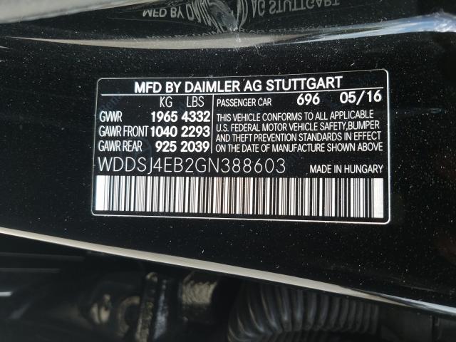 Photo 9 VIN: WDDSJ4EB2GN388603 - MERCEDES-BENZ CLA 250 