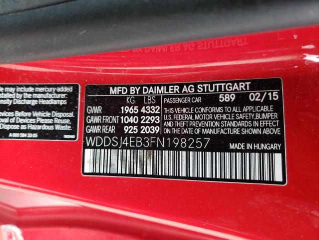 Photo 11 VIN: WDDSJ4EB3FN198257 - MERCEDES-BENZ CLA 250 