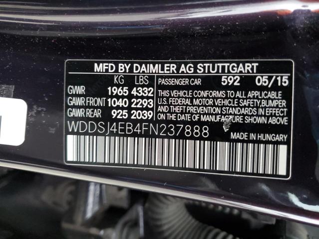 Photo 11 VIN: WDDSJ4EB4FN237888 - MERCEDES-BENZ CLA 250 