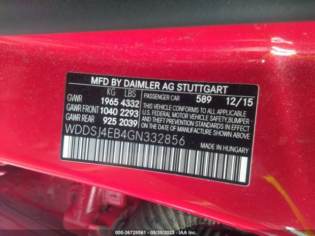 Photo 8 VIN: WDDSJ4EB4GN332856 - MERCEDES-BENZ CLA 250 