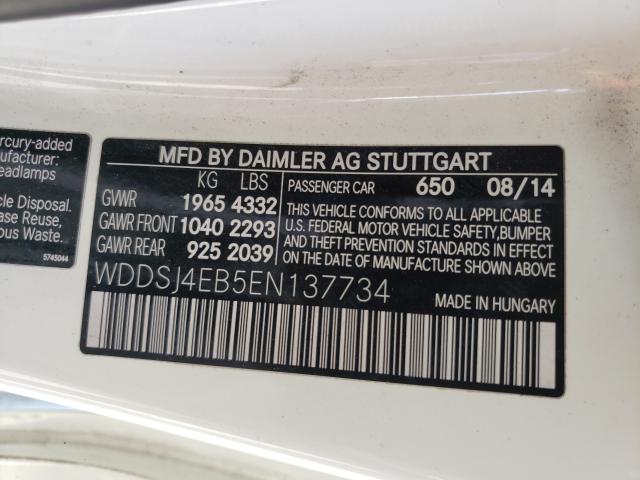 Photo 9 VIN: WDDSJ4EB5EN137734 - MERCEDES-BENZ CLA 250 