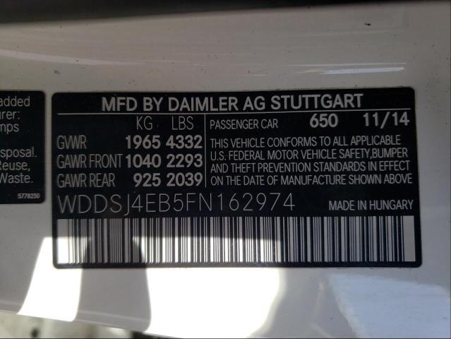 Photo 9 VIN: WDDSJ4EB5FN162974 - MERCEDES-BENZ CLA 250 