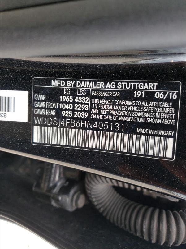 Photo 9 VIN: WDDSJ4EB6HN405131 - MERCEDES-BENZ CLA 250 